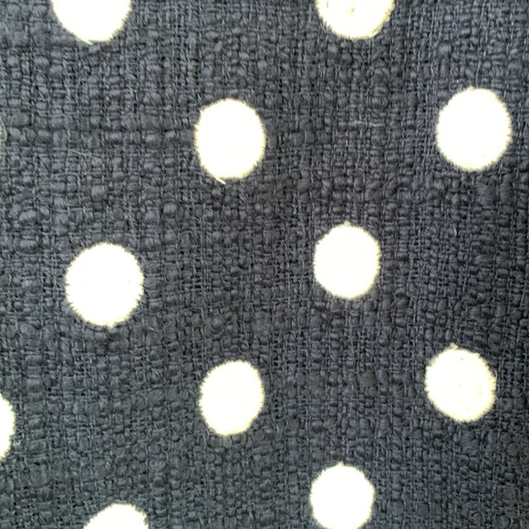 J.Crew size 14 t NAVY BLUE WHITE polkadot - Picture 3 of 9